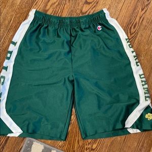 Large Notre Dame Champion Basketball shorts